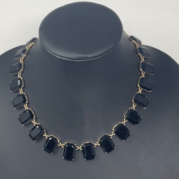 Christian Siriano Jewelry - NWT Christian Soriano New York black rectangle necklace